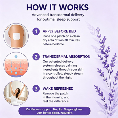 Lunavelle Sleep Patches, Natural Plant Based Sleep Support, Sleep All Night Long